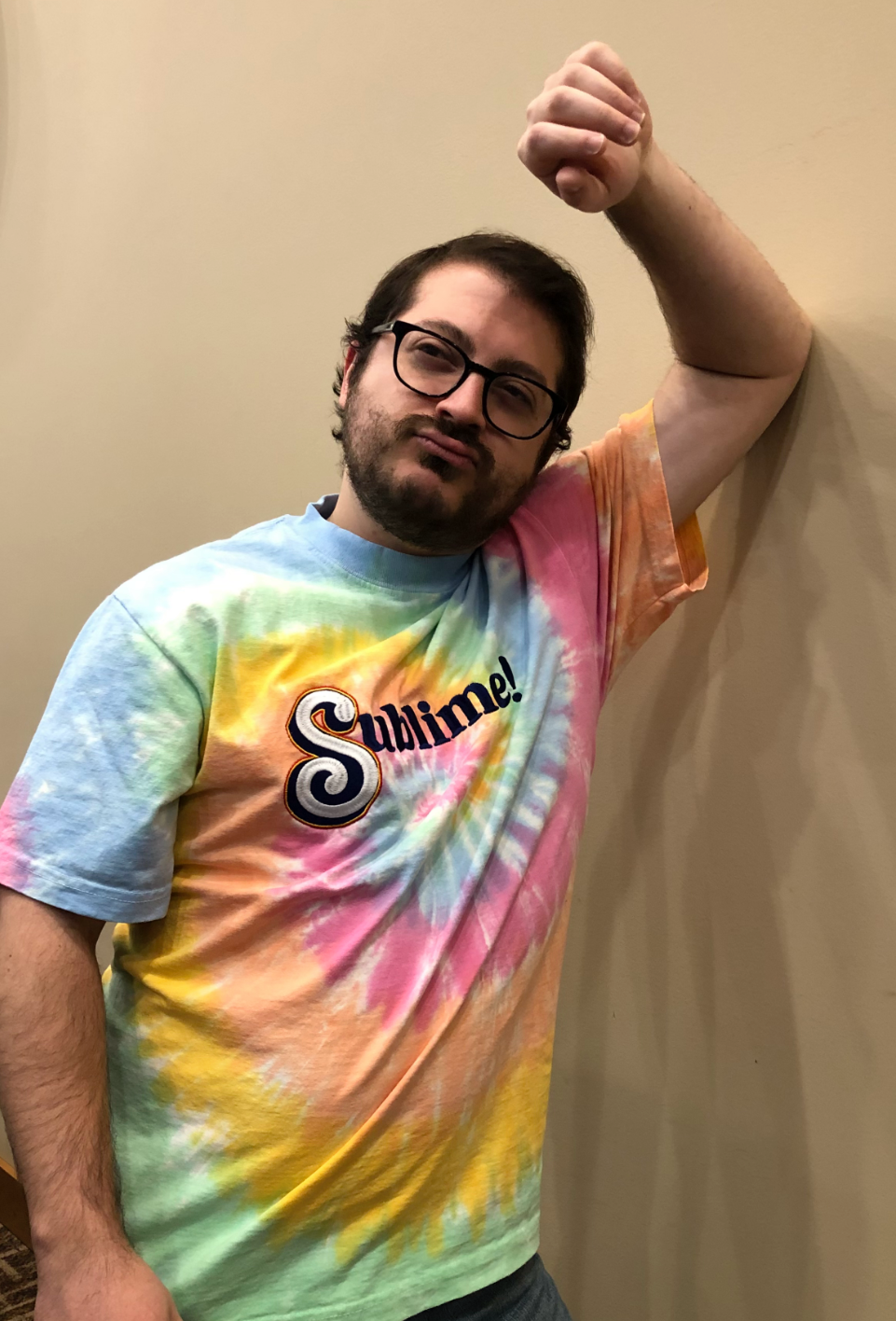 Sublime! rainbow tie dye tee — Deosil Designs - Tarot & More!